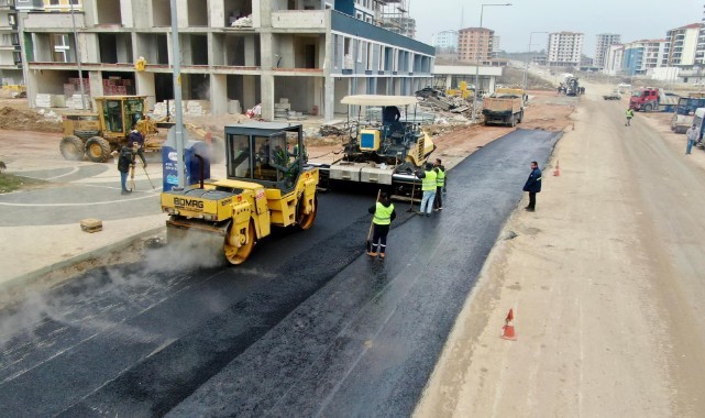 Belediyenin yol çalışmaları tamam