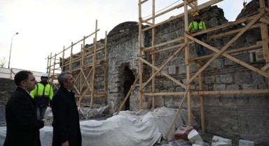 Gazi Mihal Hamamı çalışmaları sürüyor