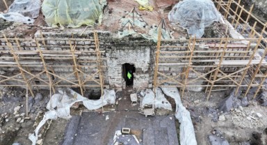 Gazi Mihal Hamamı'nın restorasyonu sürüyor