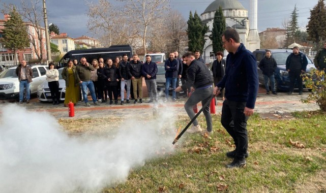 İtfaiyeden il özel idaresine eğitim