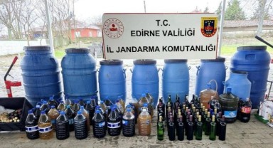 Jandarmadan sahte alkol operasyonu