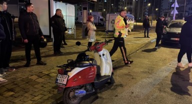 Motosiklet sürücüsü ağır yaralandı