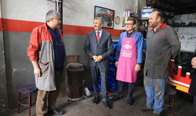 Sezer, sanayi esnafını ziyaret etti