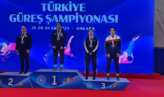 Güreşte Edirne belediye sporcusu dernekçi 3. oldu