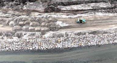 Meriç Nehri'nin seddeleri taşkınlara karşı güçlendiriliyor
