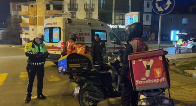 Motosikletin sürücüsü yaralandı