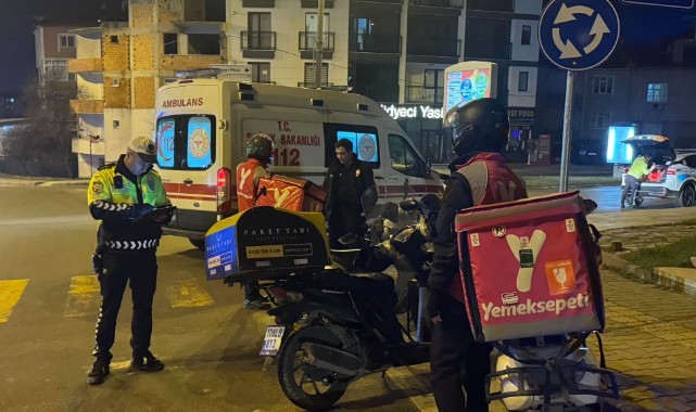 Motosikletin sürücüsü yaralandı