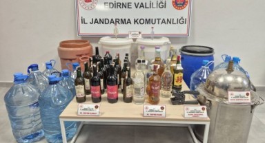 Sahte içki üreten şüpheli yakalandı