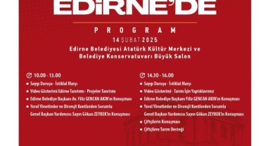 CHP’Lİ İL BELEDİYE BAŞKANLARI EDİRNE’DE BULUŞUYOR