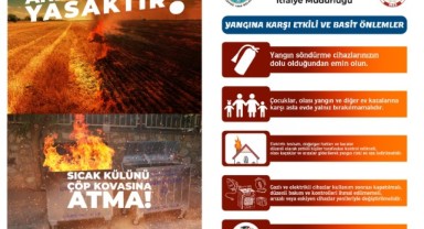 Uzunköprü itfaiyesinden önlem broşürü