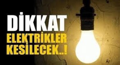 Dikkat Elektrik kesintisi