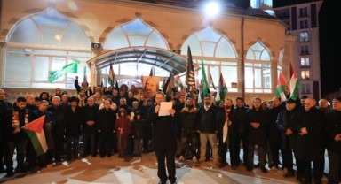 İsrail'in Gazze'ye yönelik saldırıları protesto edildi