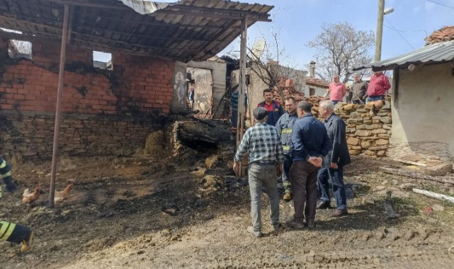 Keşan'da çiftlikte çıkan yangın söndürüldü