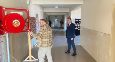Okullarda yangın tedbirleri denetlendi