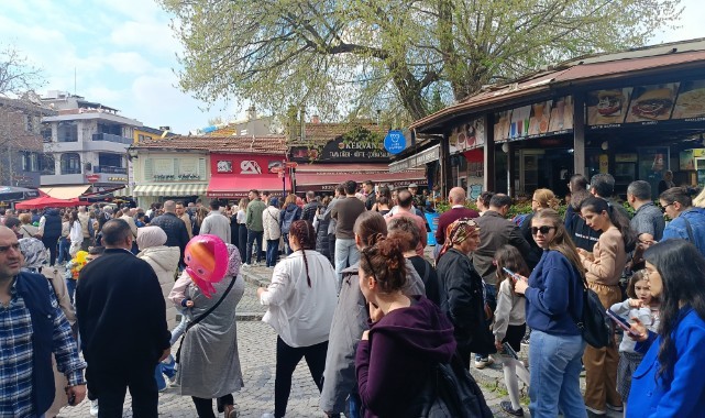 Edirne bayramda doldu taştı