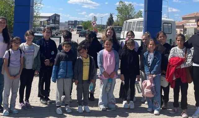 Meriç'te öğrenciler trafik kurallarını öğrendi