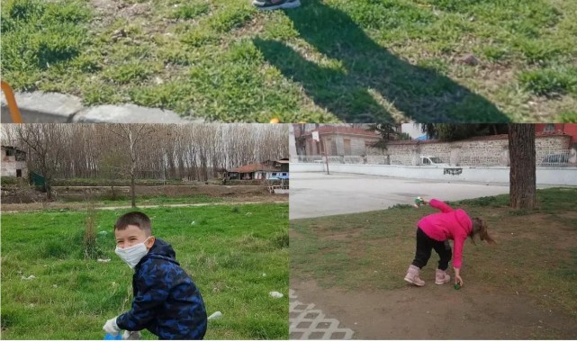 Minik öğrencilerden geri dönüşüme duyarlılık