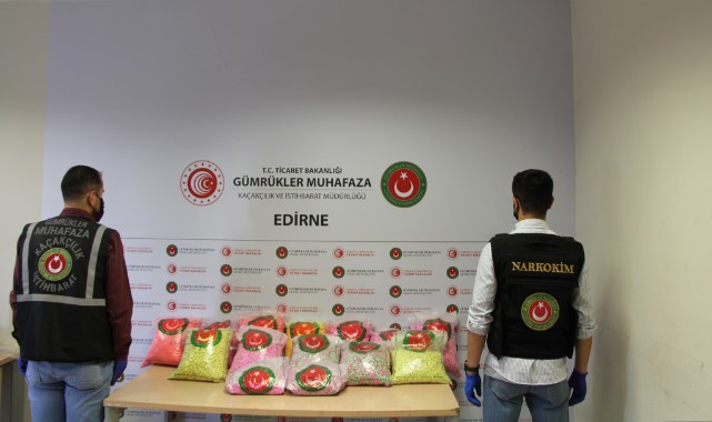 77 kilo 36 gram sentetik uyuşturucu hap ele geçirildi