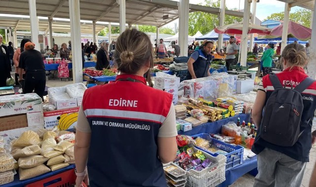 Enez pazarında denetim