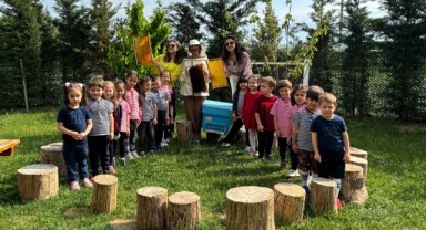 Minik öğrenciler arıcılık dünyasını yakından tanıdı