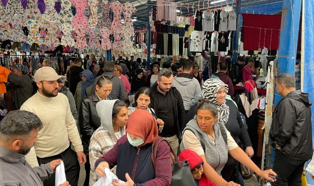 Olumsuz hava koşulları alışverişe engel olmadı