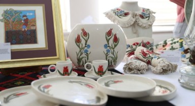 Seramik ve dokumaya yansıyan arkeolojik ve kültürel değerleri sergilendi