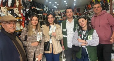 Yeşilay ekipleri esnaf ve vatandaşları bilgilendirdi
