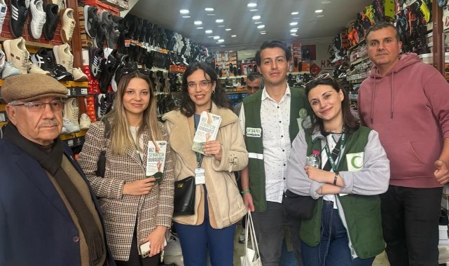Yeşilay ekipleri esnaf ve vatandaşları bilgilendirdi