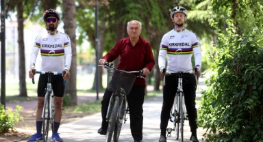63 yıldır pedal çeviriyor, gençlere örnek oluyor