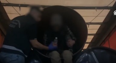 Borulara gizlenen 5'i yabancı uyruklu 6 kişi yakalandı