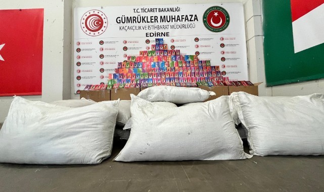 Gümrük muhafaza ekipleri çok sayıda kaçak eşya ele geçirdi