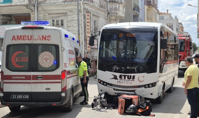 Motokuryenin kaza anı güvenlik kamerasında
