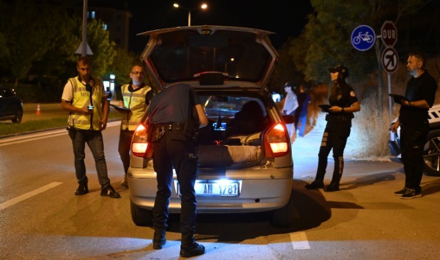 Polis ekiplerinden asayiş ve trafik denetimi