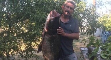 1 metre 20 santimetre boyunda gümüş sazanı yakalandı