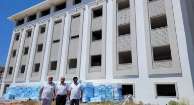Kur’an Kursu inşaatında dış cephe çalışmaları sona erdi