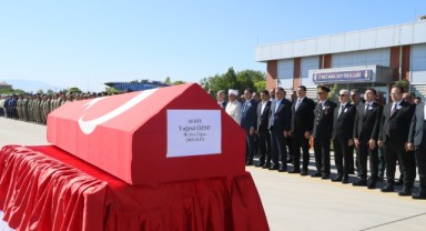 Şehit Üsteğmen Özsu'nun naaşı Edirne'ye gönderildi