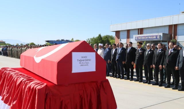 Şehit Üsteğmen Özsu'nun naaşı Edirne'ye gönderildi