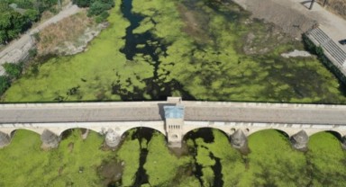 Tunca Nehri’nde kum adacıkları oluştu
