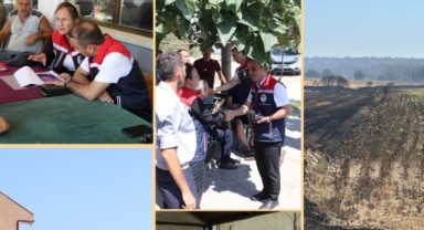 Edirne Tarım Müdürlüğü Yangın Bölgesinde İncelemelerde Bulundu