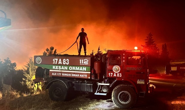 Enez yangını kontrol altında
