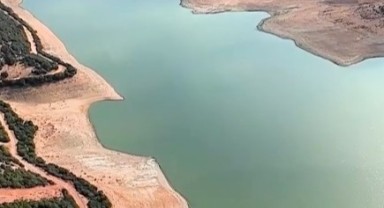 Kadıköy Barajı'ndaki su seviyesinin azalması nedeniyle vatandaşlar uyarıldı