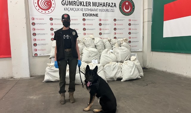 Kapıkule’de 245 kilo esrar ele geçirildi
