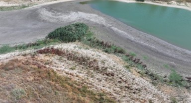 Korucuköy Göleti’nde su seviyesi alarm veriyor