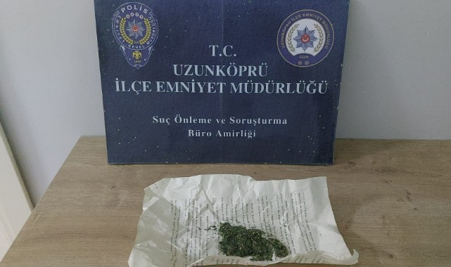 Uzunköprü’de uyuşturucu ele geçirildi