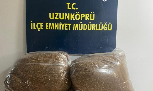 120 kilogram kaçak tütün ele geçirildi