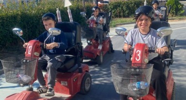 Kadripaşa öğrencileri trafik bilincini pekiştirdi