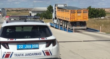 Kamyon sürücülerine 50 bin 938 lira ceza