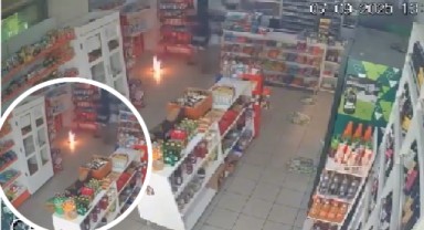 Markette çakmak gazı paniği