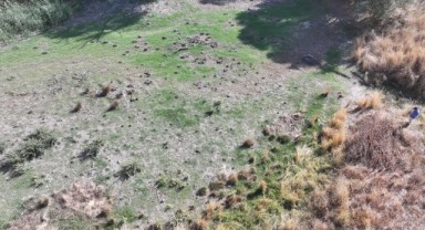 Musabeyli Göleti kuraklık nedeniyle tamamen kurudu