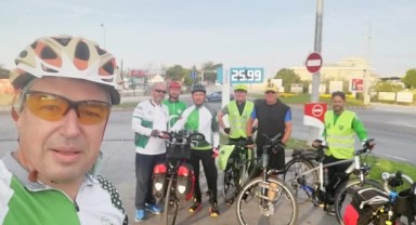 Sağlıklı yaşam için 75 Km pedal çevirdiler